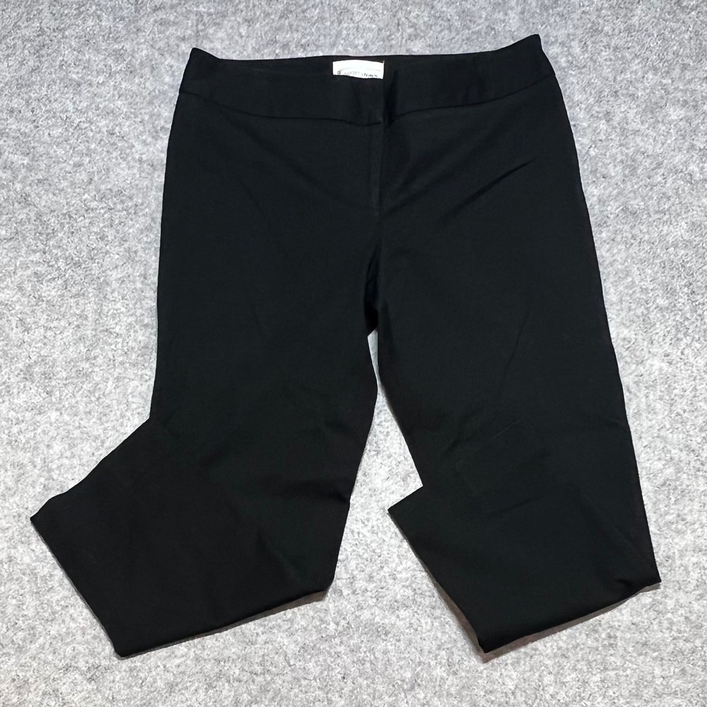 Elliott Lauren Black Cropped Straight Leg Trousers Pants Womens Size 8 Office‎